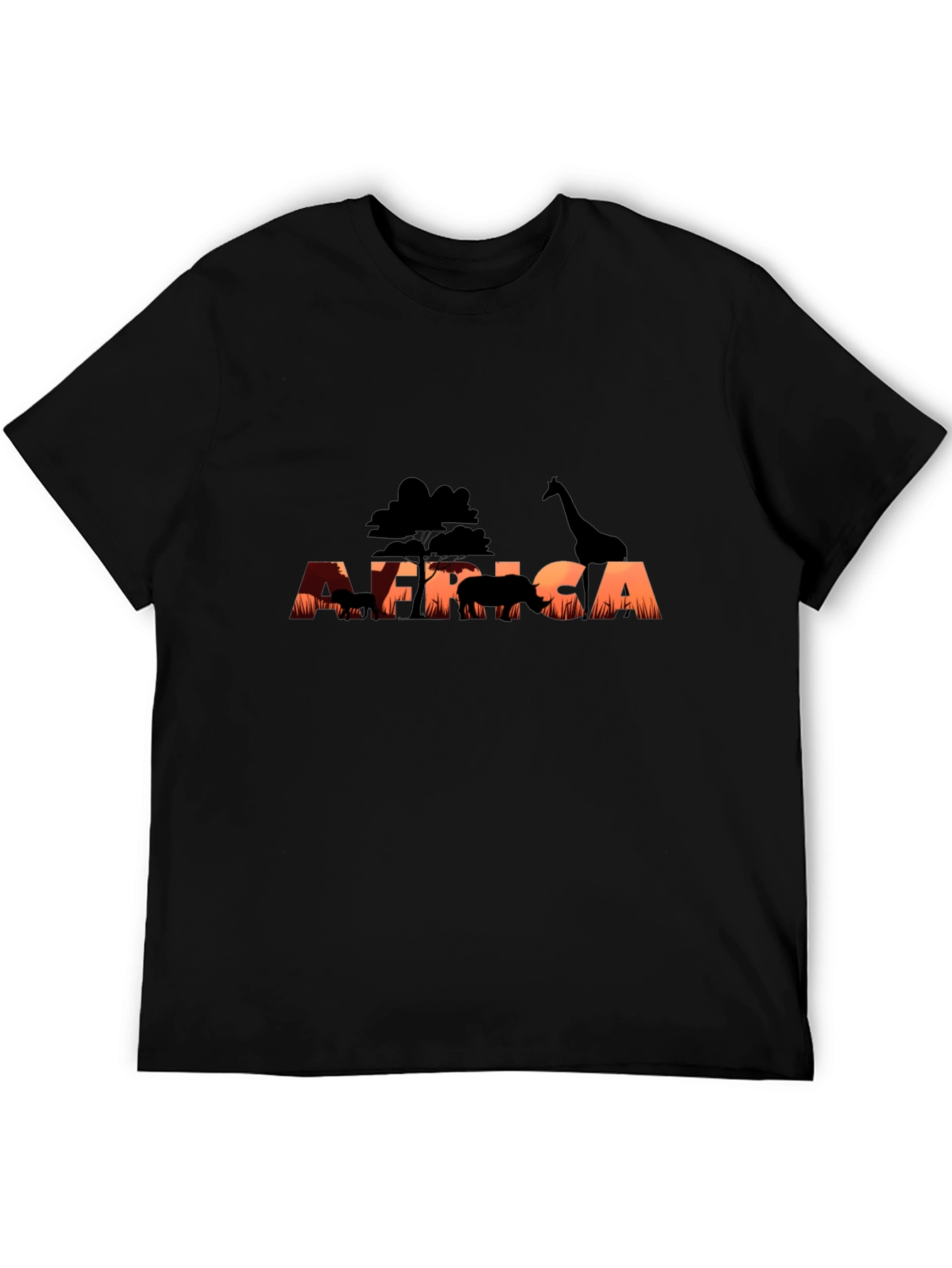 Africa Sunset Silhouette Graphic Tee