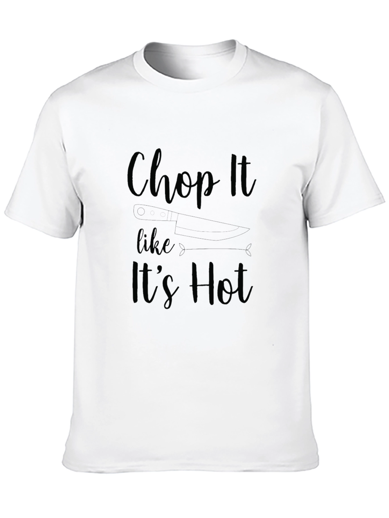 Chop It Like Its Hot Graphic Tee - Black