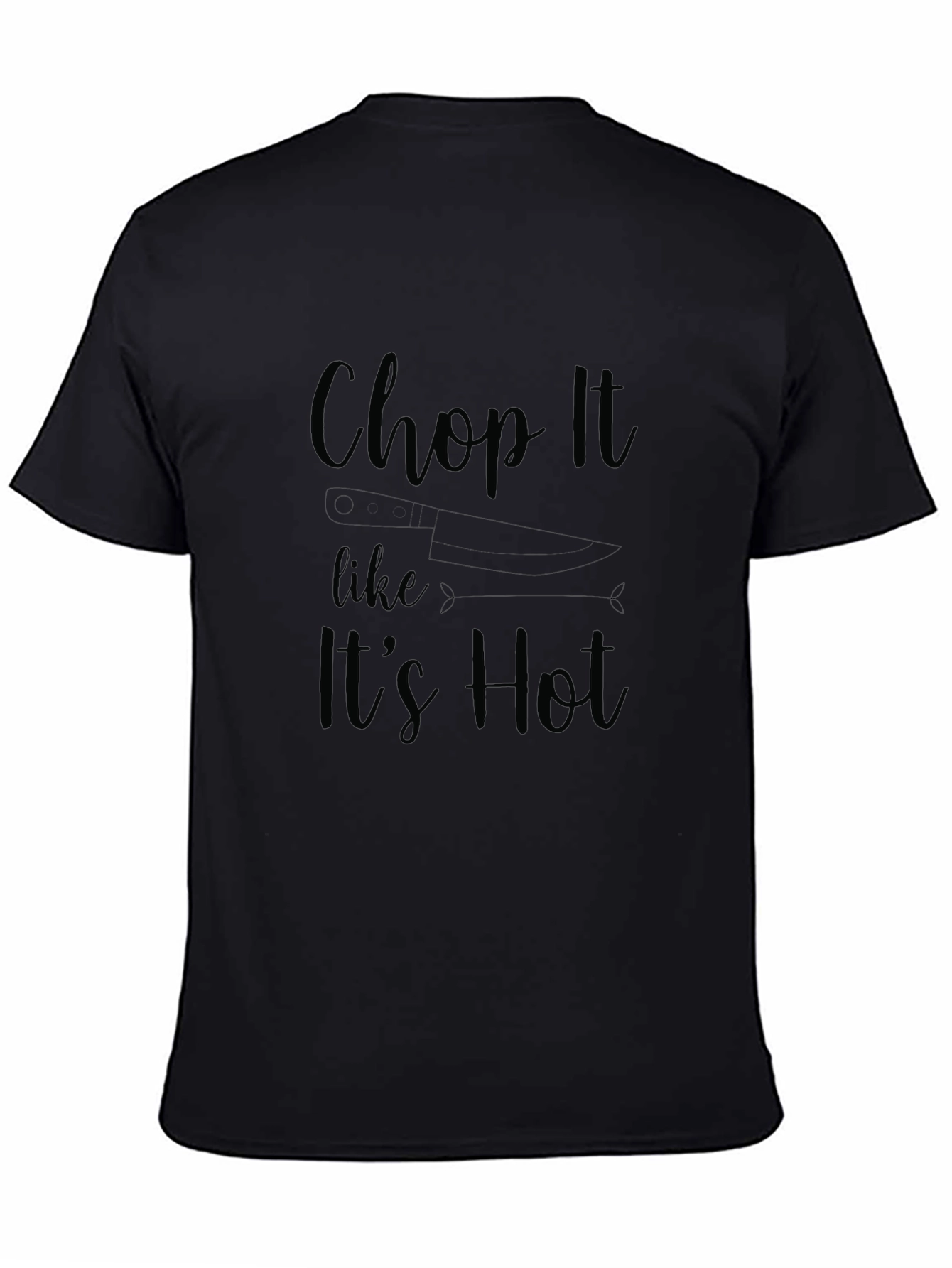 Chop It Like Its Hot Graphic Tee - Black