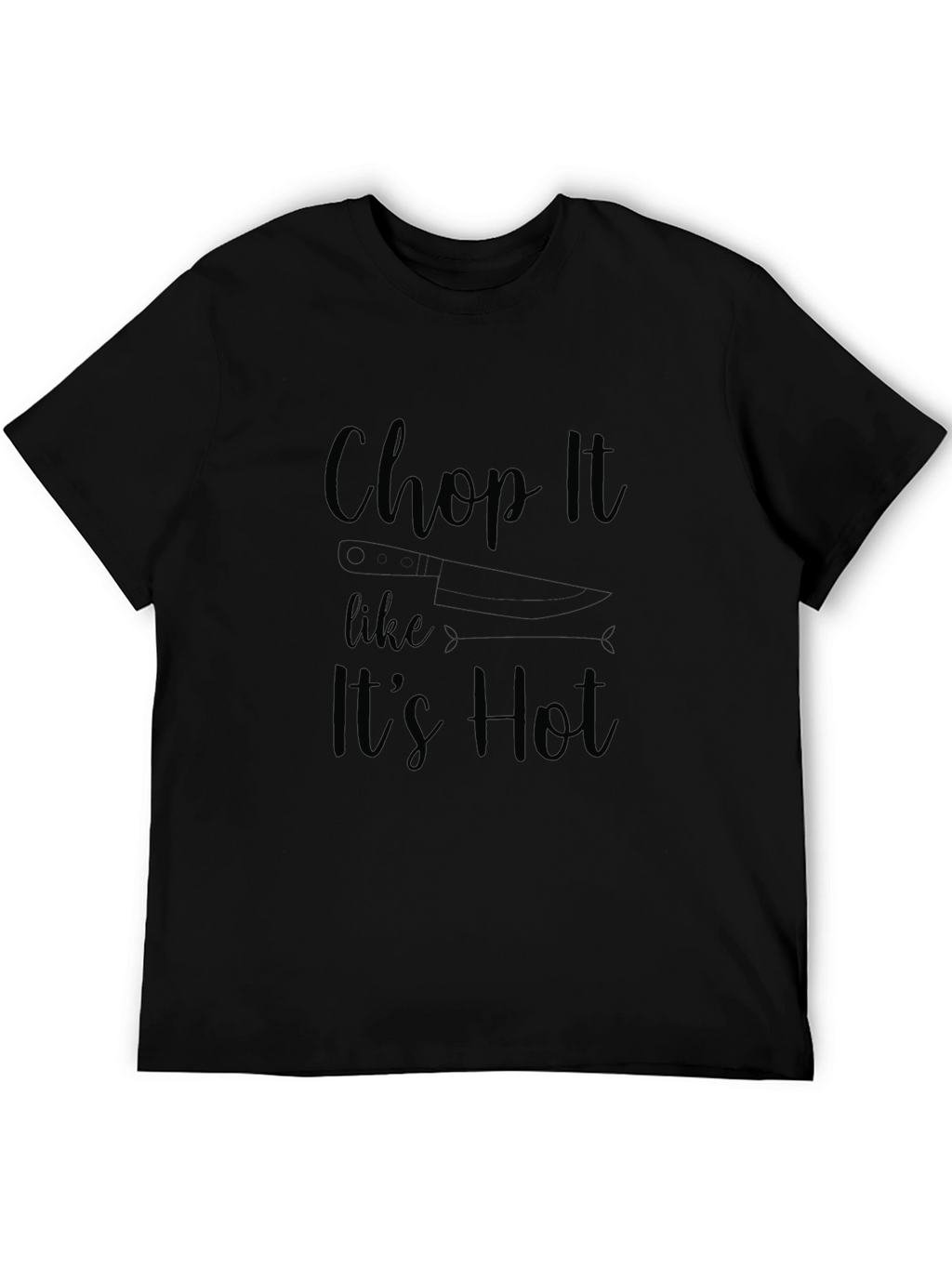 Chop It Like Its Hot Graphic Tee - Black