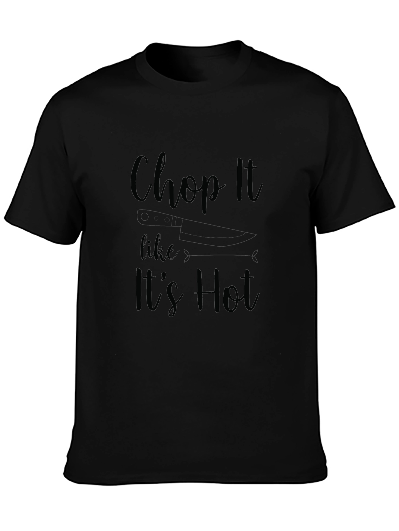 Chop It Like Its Hot Graphic Tee - Black