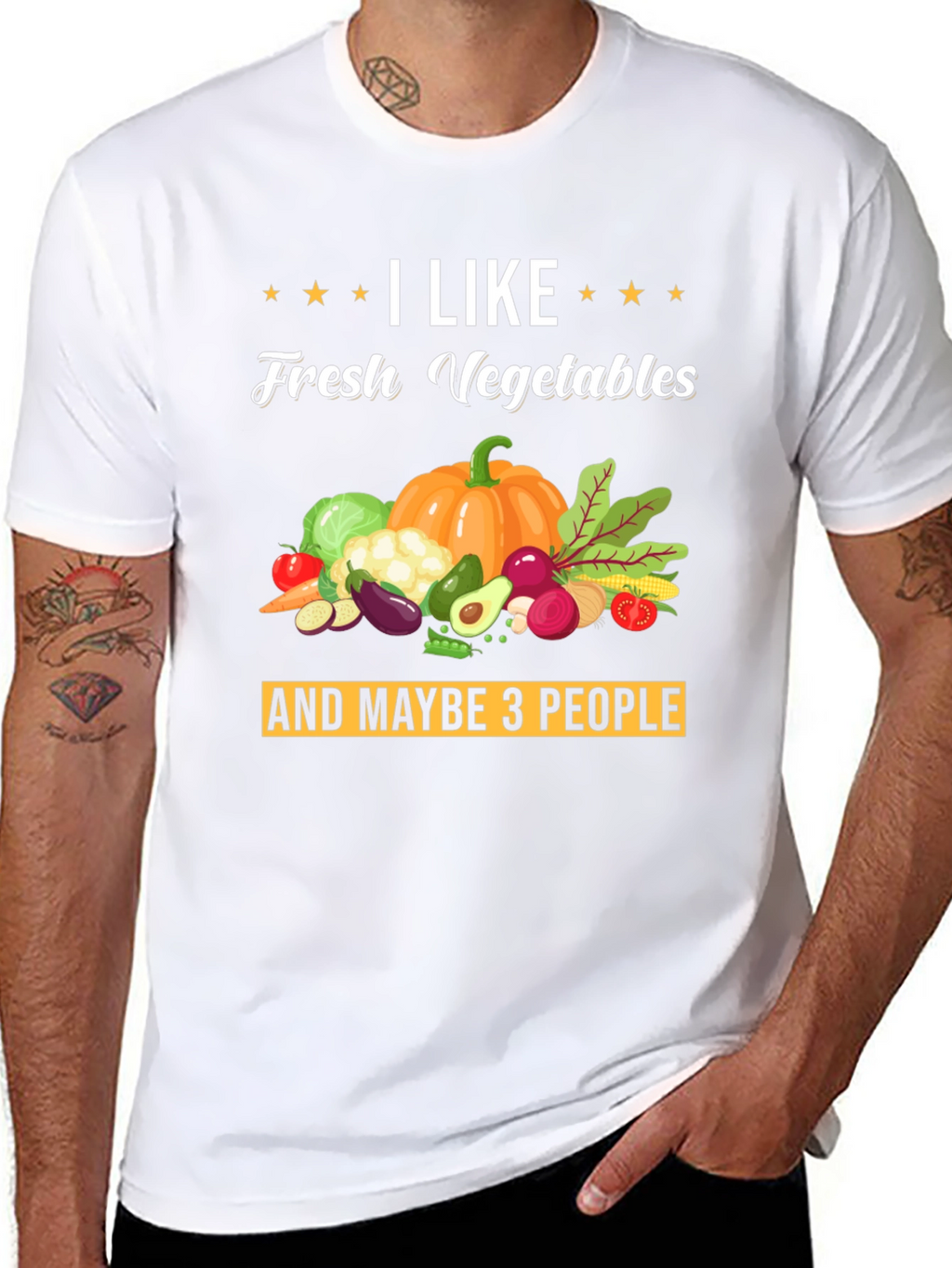 I Like Fresh Vegetables Graphic T-Shirt