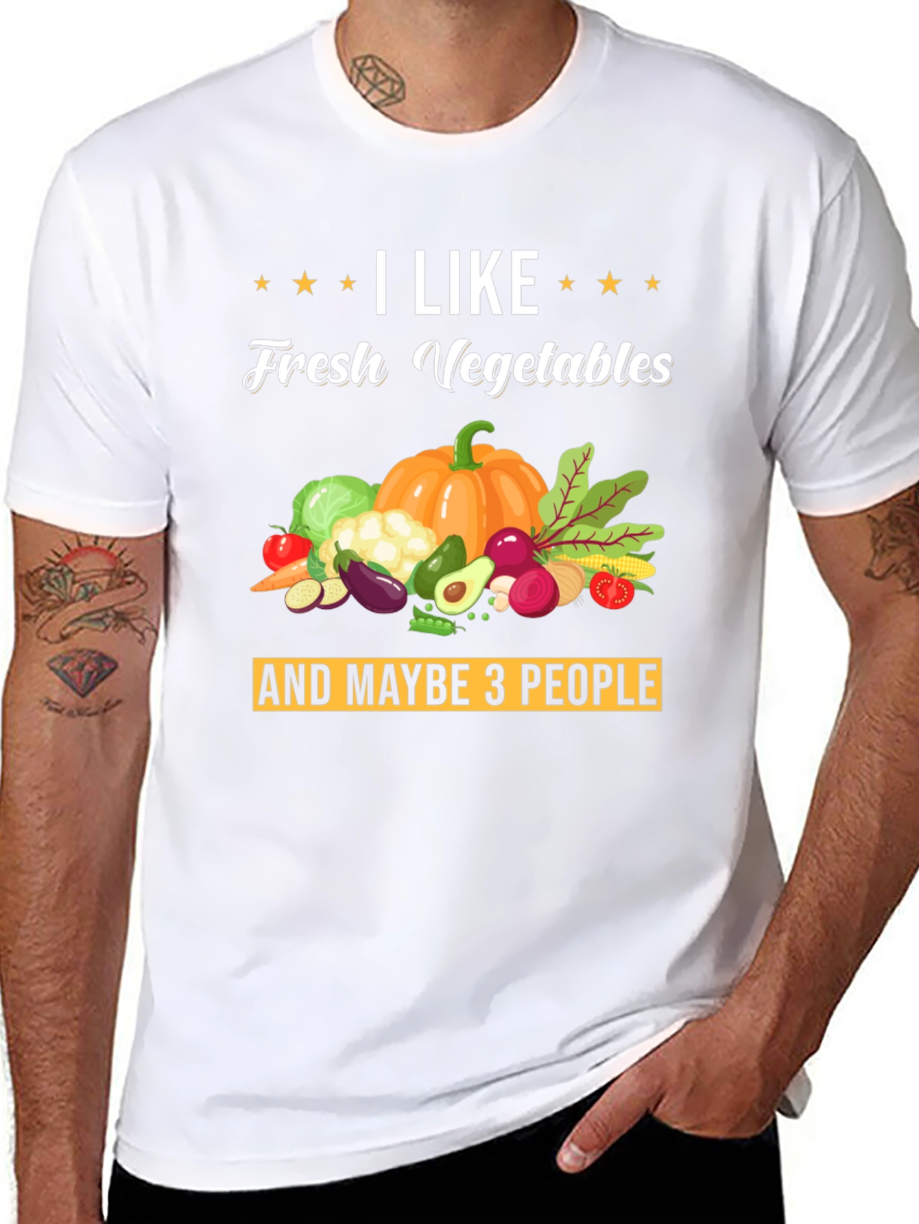I Like Fresh Vegetables Graphic T-Shirt