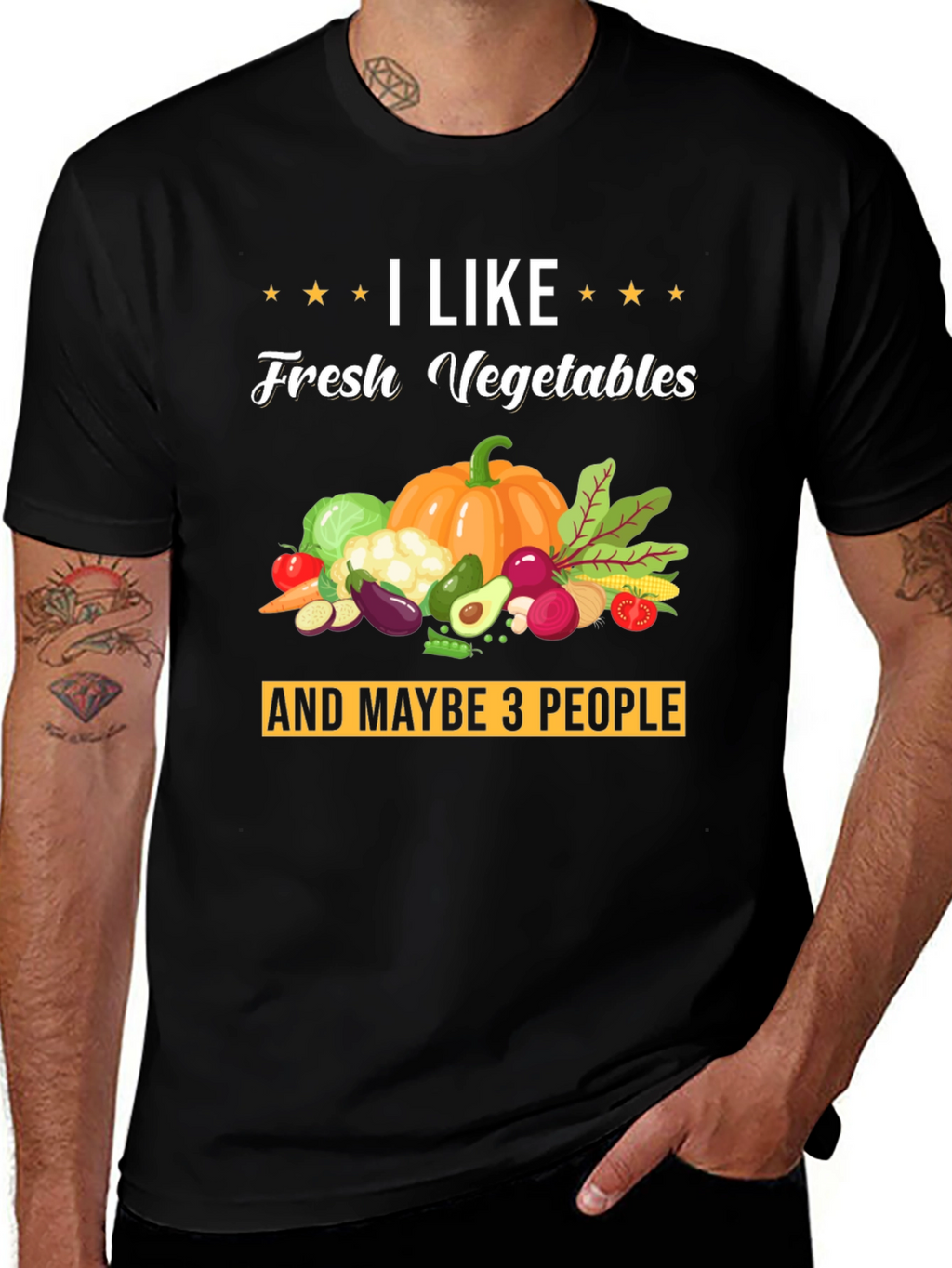 I Like Fresh Vegetables Graphic T-Shirt