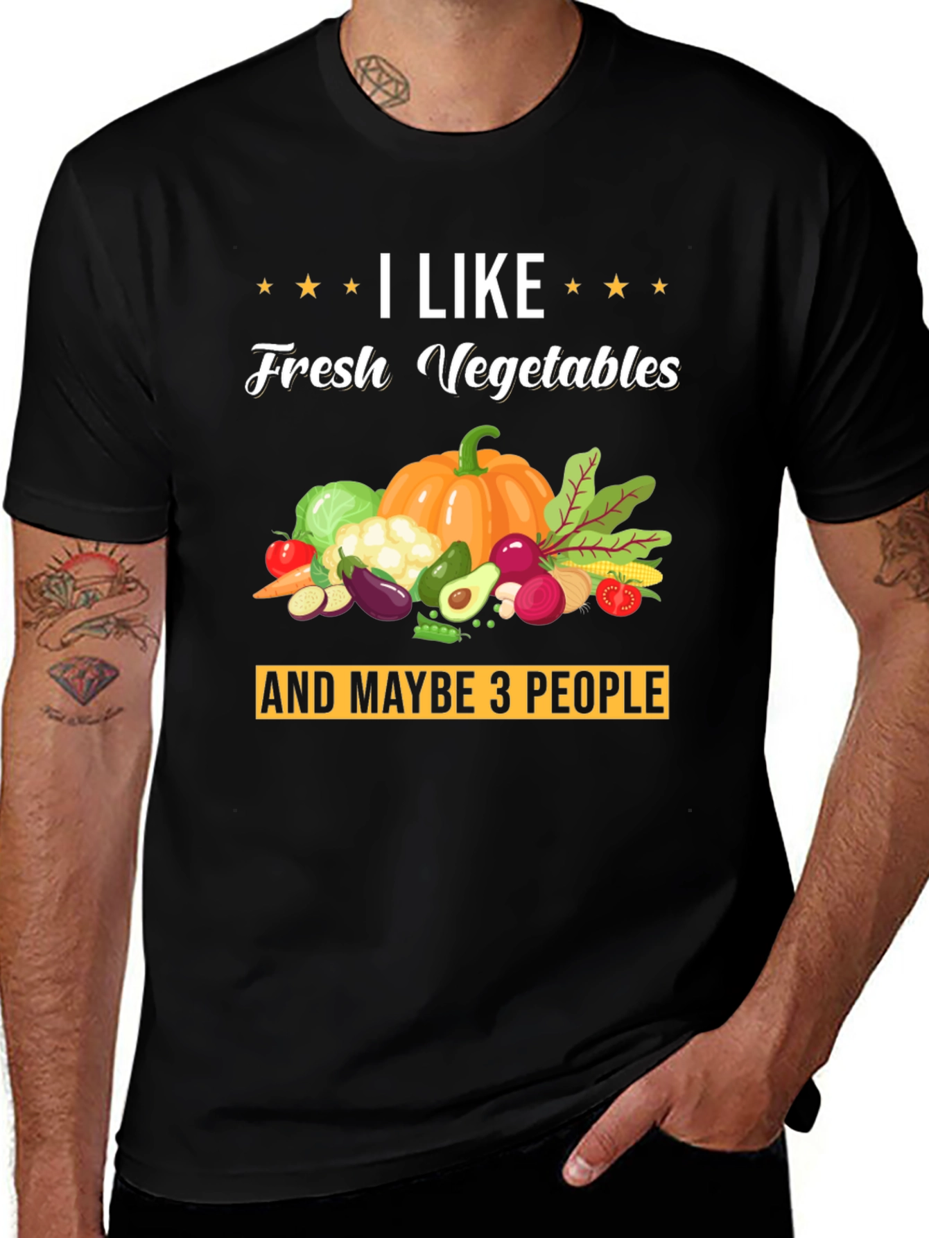 I Like Fresh Vegetables Graphic T-Shirt