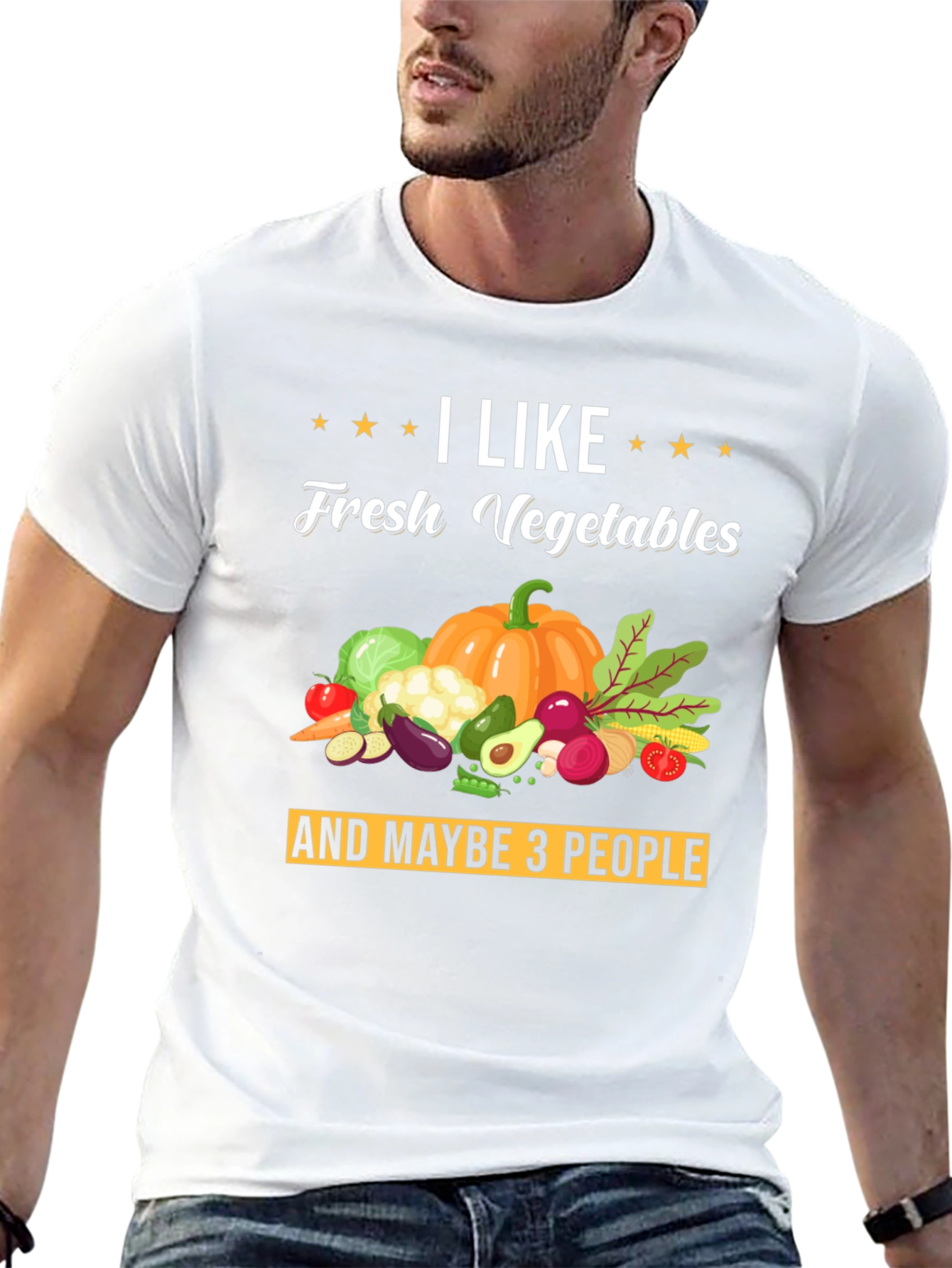 I Like Fresh Vegetables Graphic T-Shirt