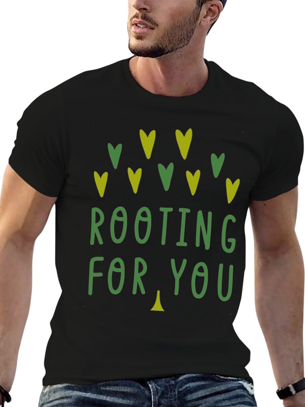 Rooting For You Graphic Print Tee