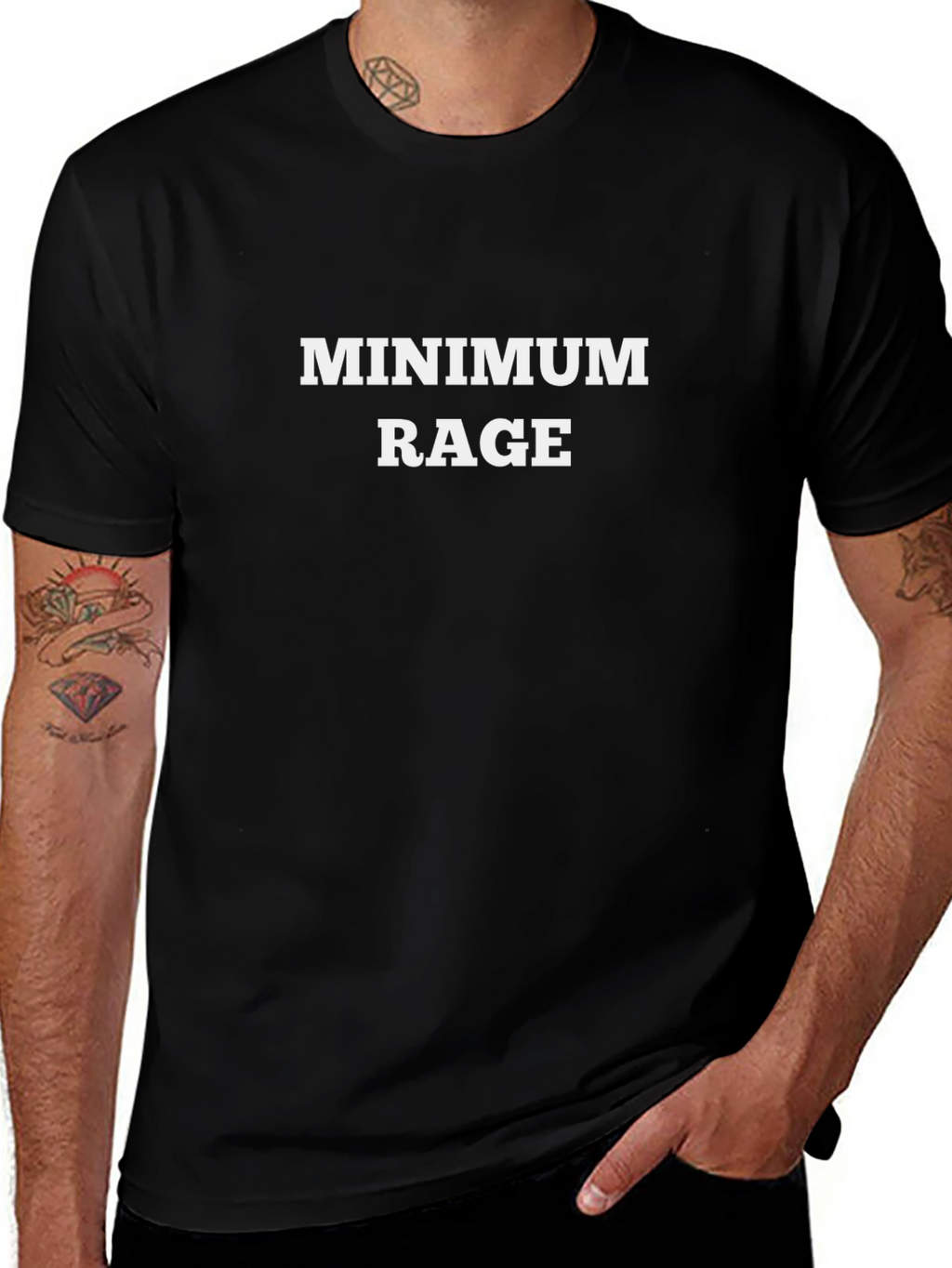 Minimum Rage Black Graphic Tee