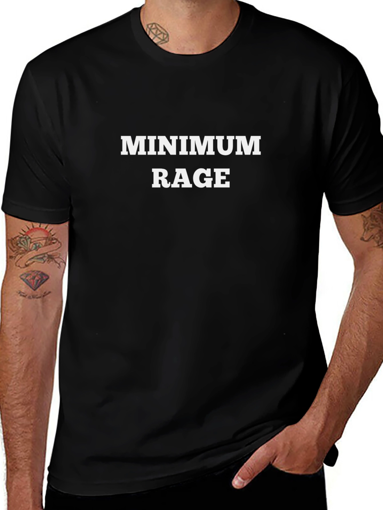 Minimum Rage Black Graphic Tee