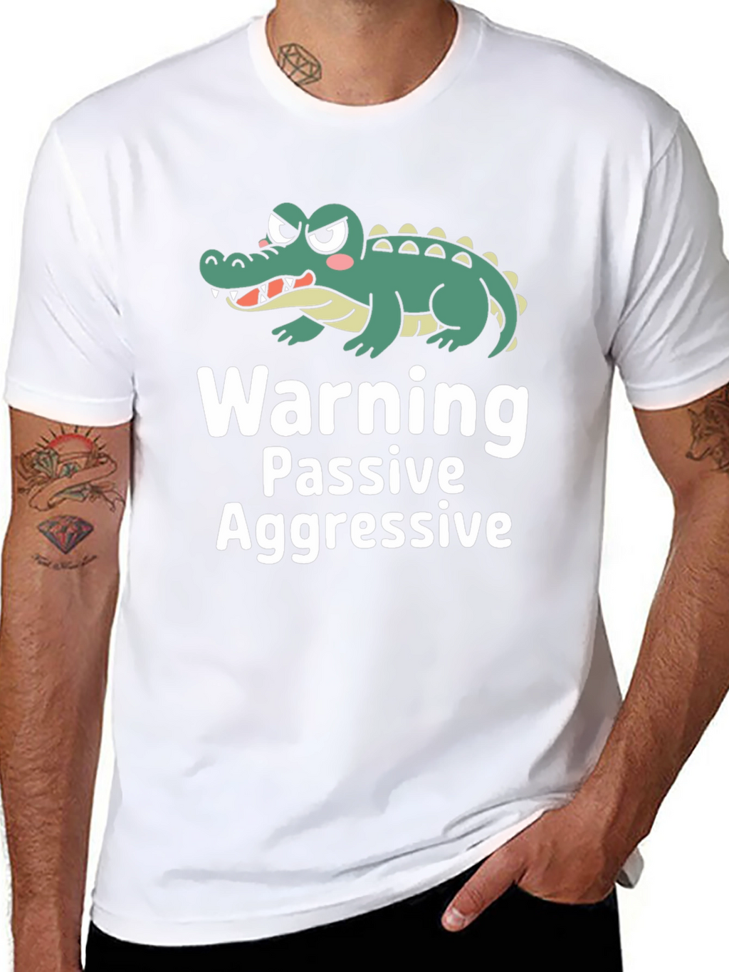 Passive Aggressive Alligator Graphic T-Shirt