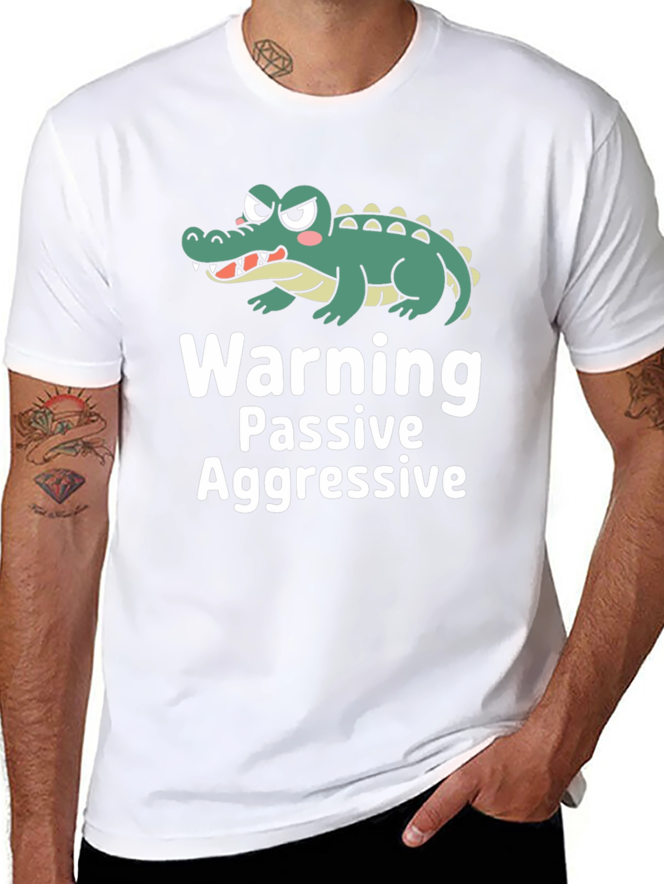 Passive Aggressive Alligator Graphic T-Shirt