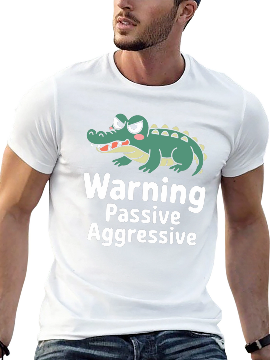 Passive Aggressive Alligator Graphic T-Shirt