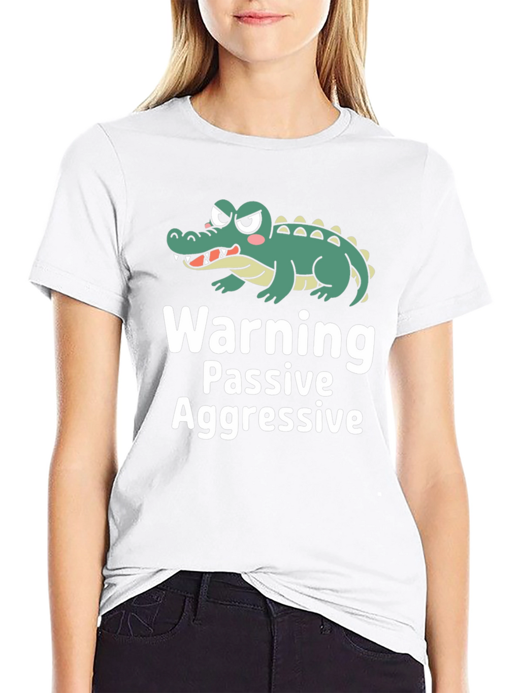 Passive Aggressive Alligator Graphic T-Shirt
