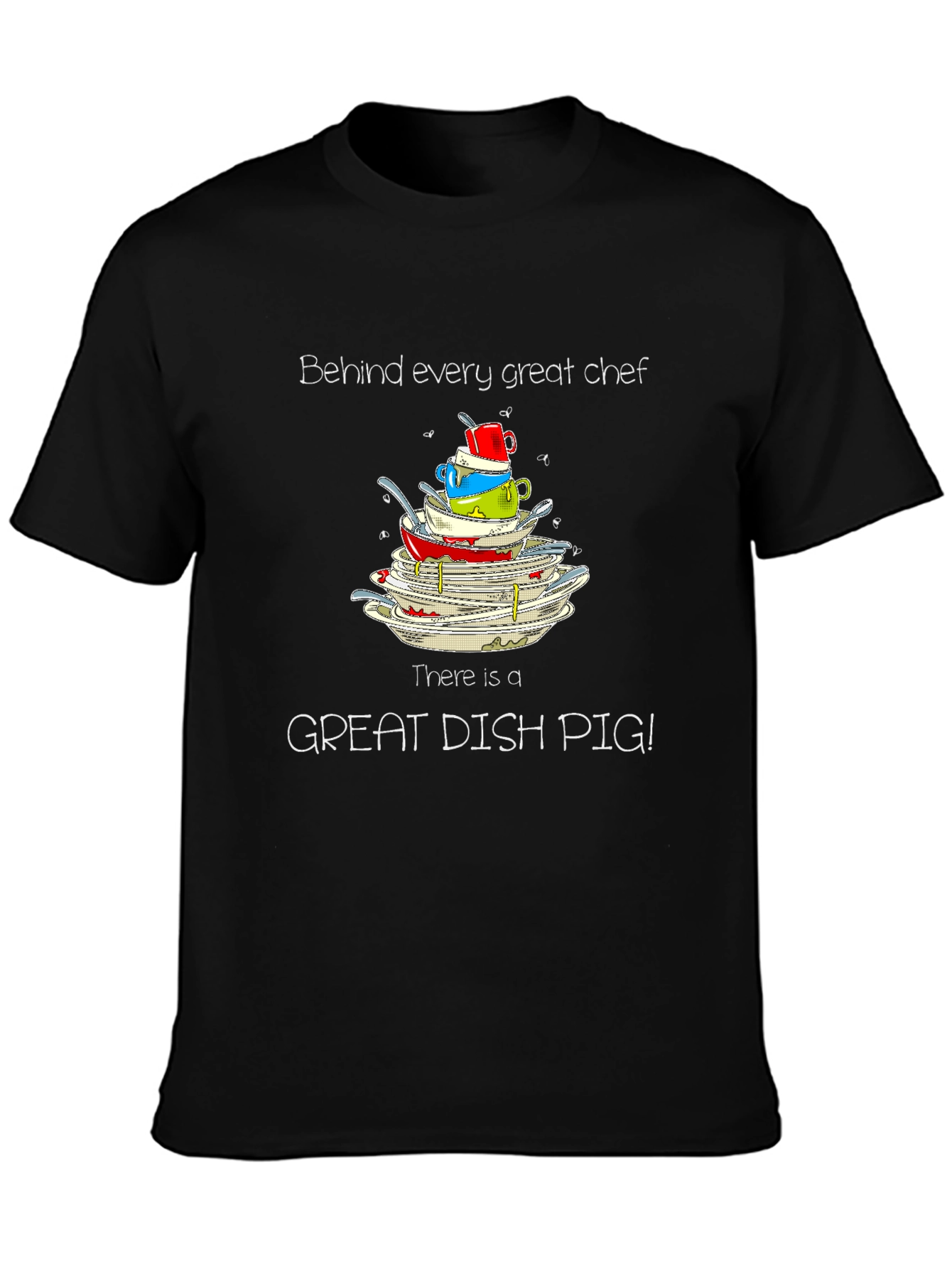 Dish Pig T-Shirt - Great Chef Humor Tee