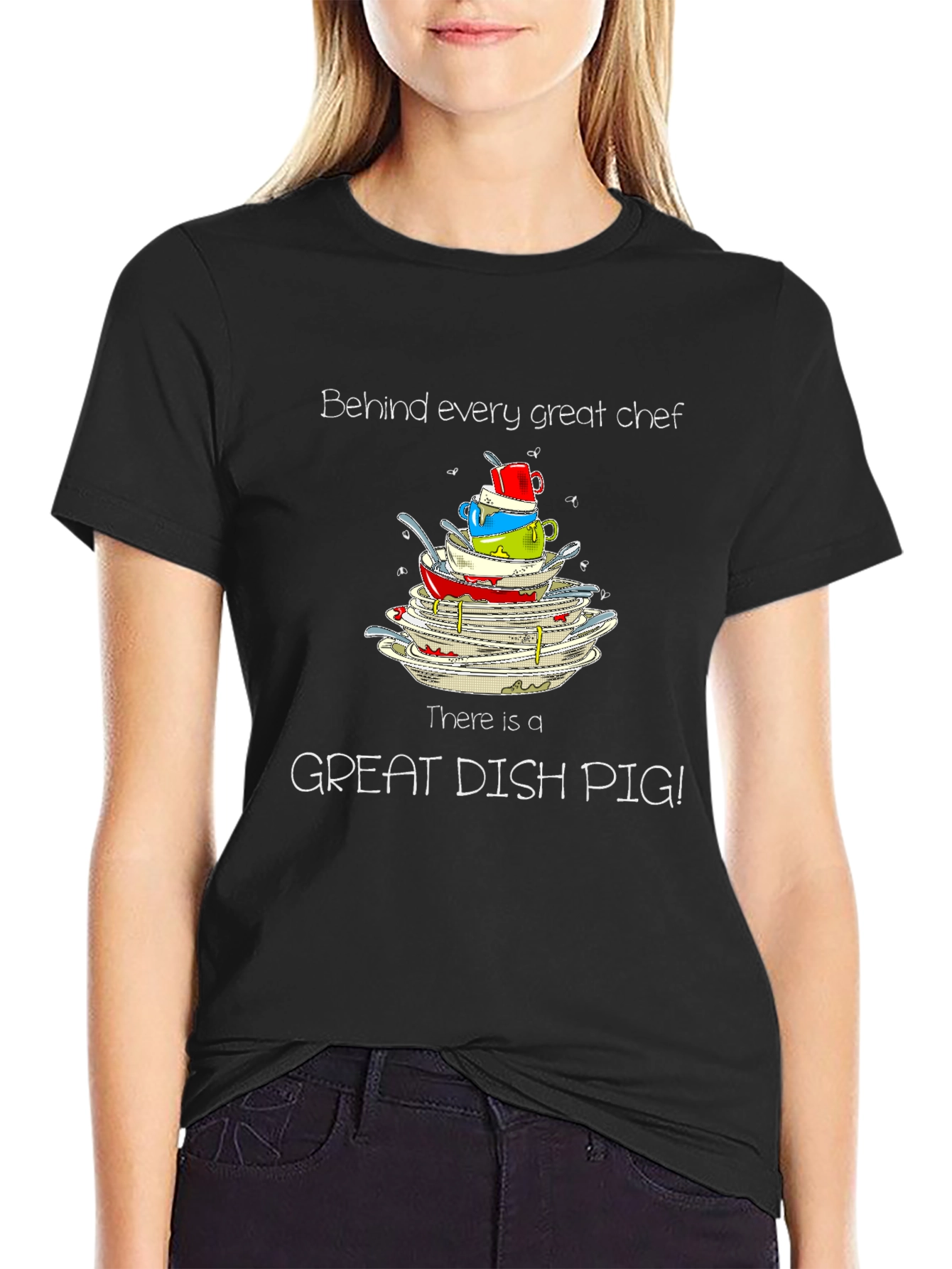 Dish Pig T-Shirt - Great Chef Humor Tee