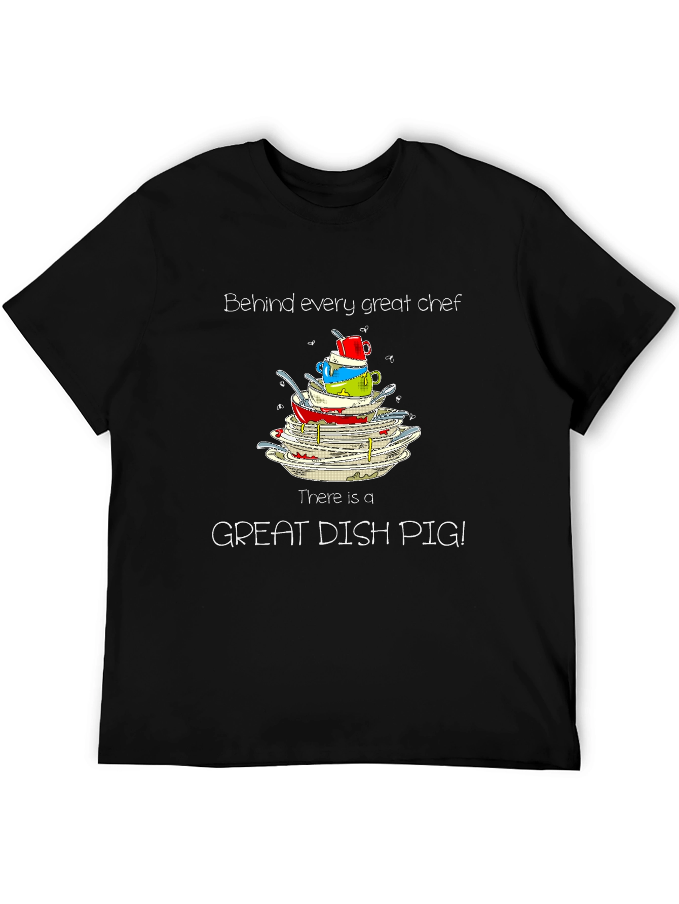Dish Pig T-Shirt - Great Chef Humor Tee