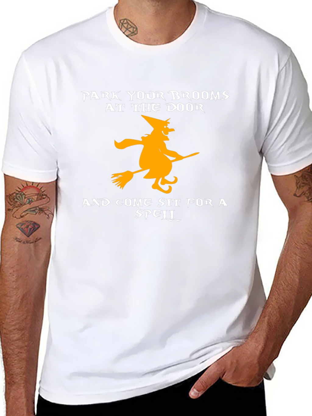 Park Your Brooms Halloween T-Shirt