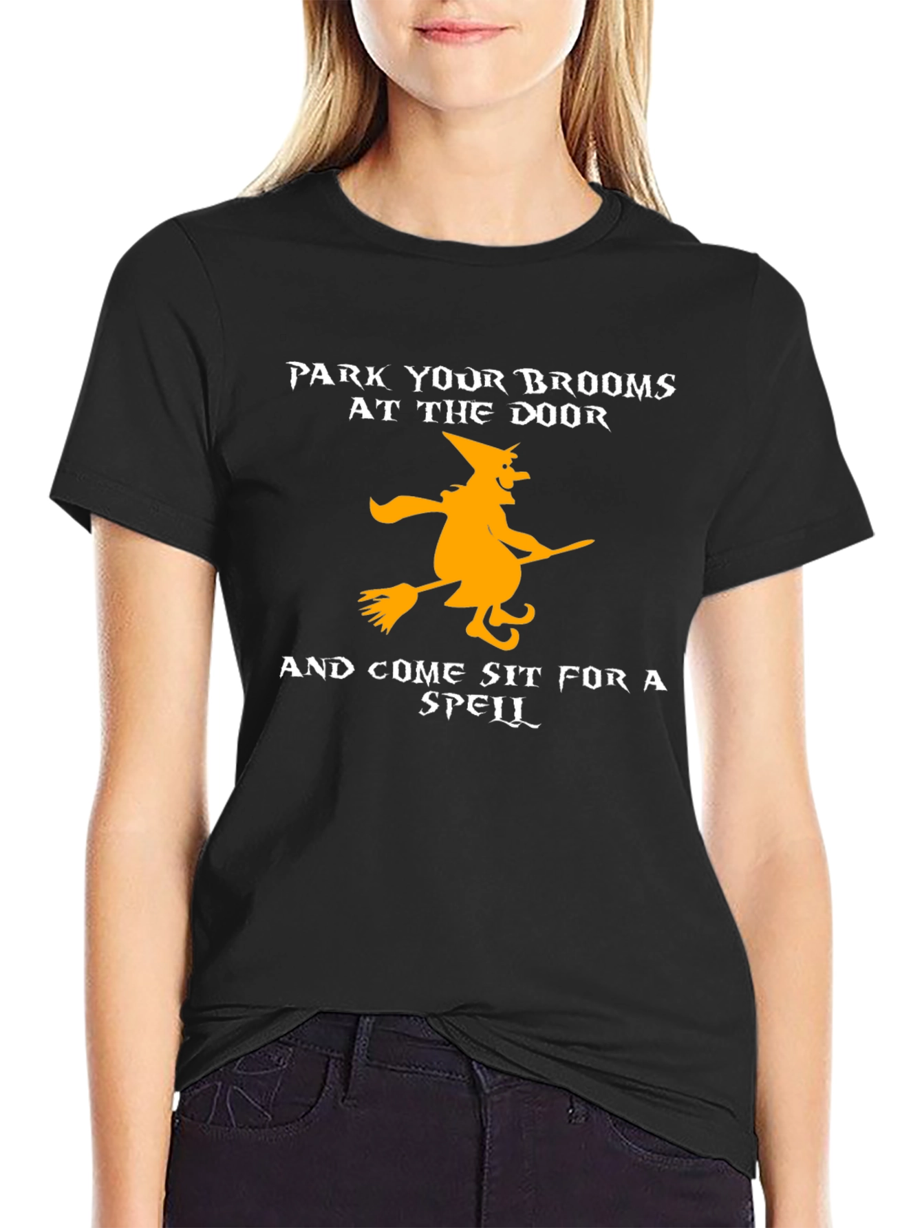 Park Your Brooms Halloween T-Shirt