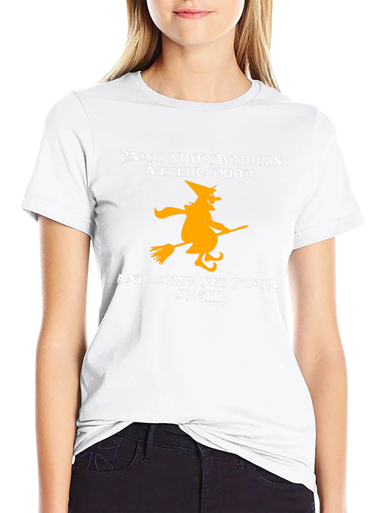 Park Your Brooms Halloween T-Shirt