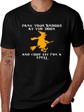Park Your Brooms Halloween T-Shirt