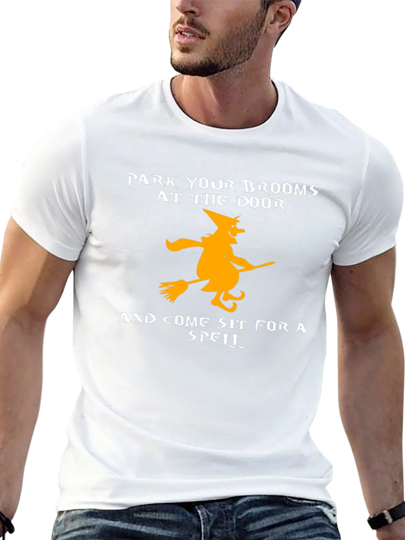 Park Your Brooms Halloween T-Shirt