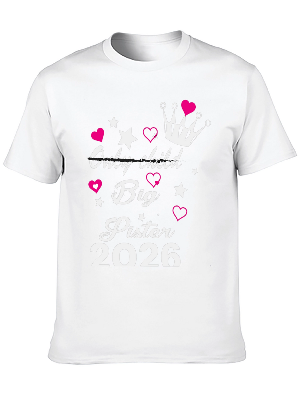 Big Sister Est. 2026 T-Shirt New Sibling Announcement Tee