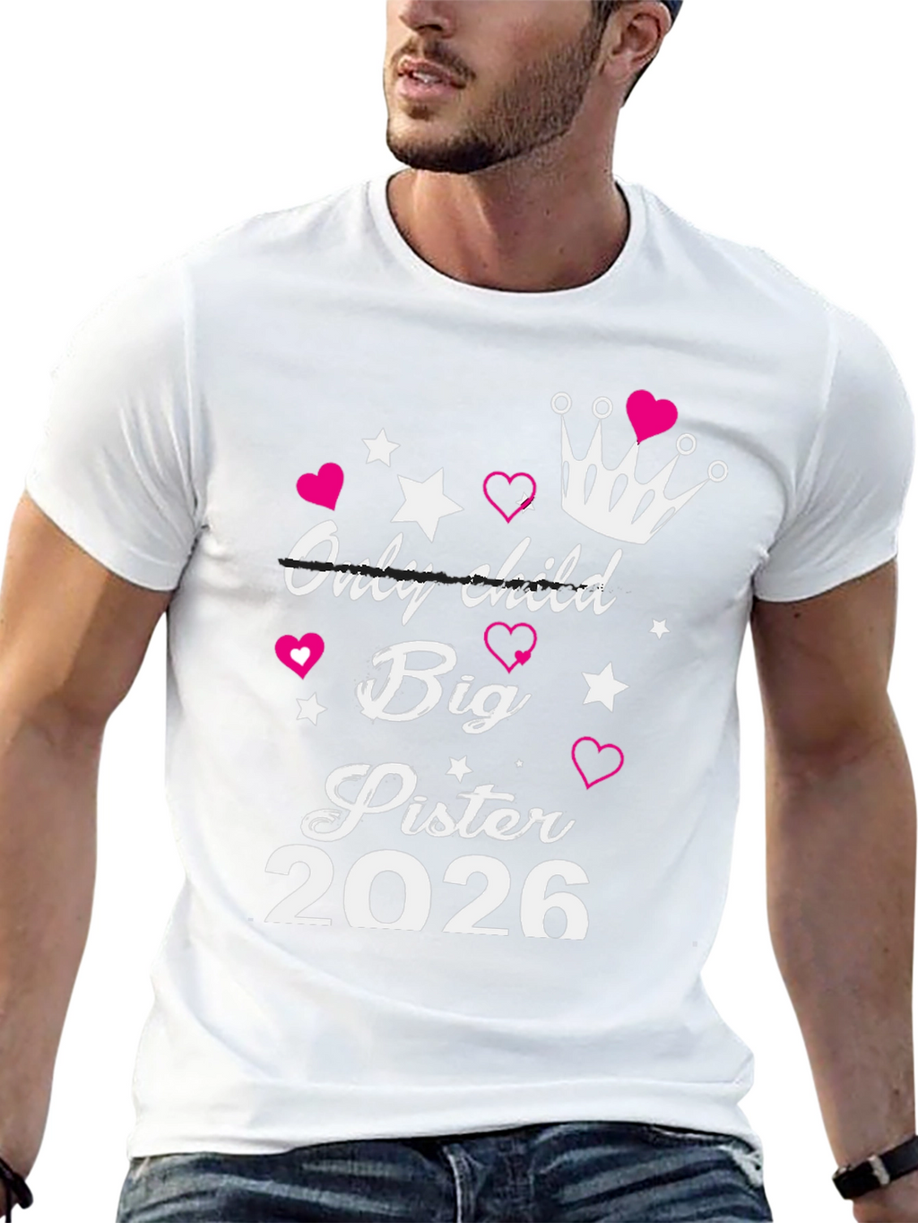 Big Sister Est. 2026 T-Shirt New Sibling Announcement Tee