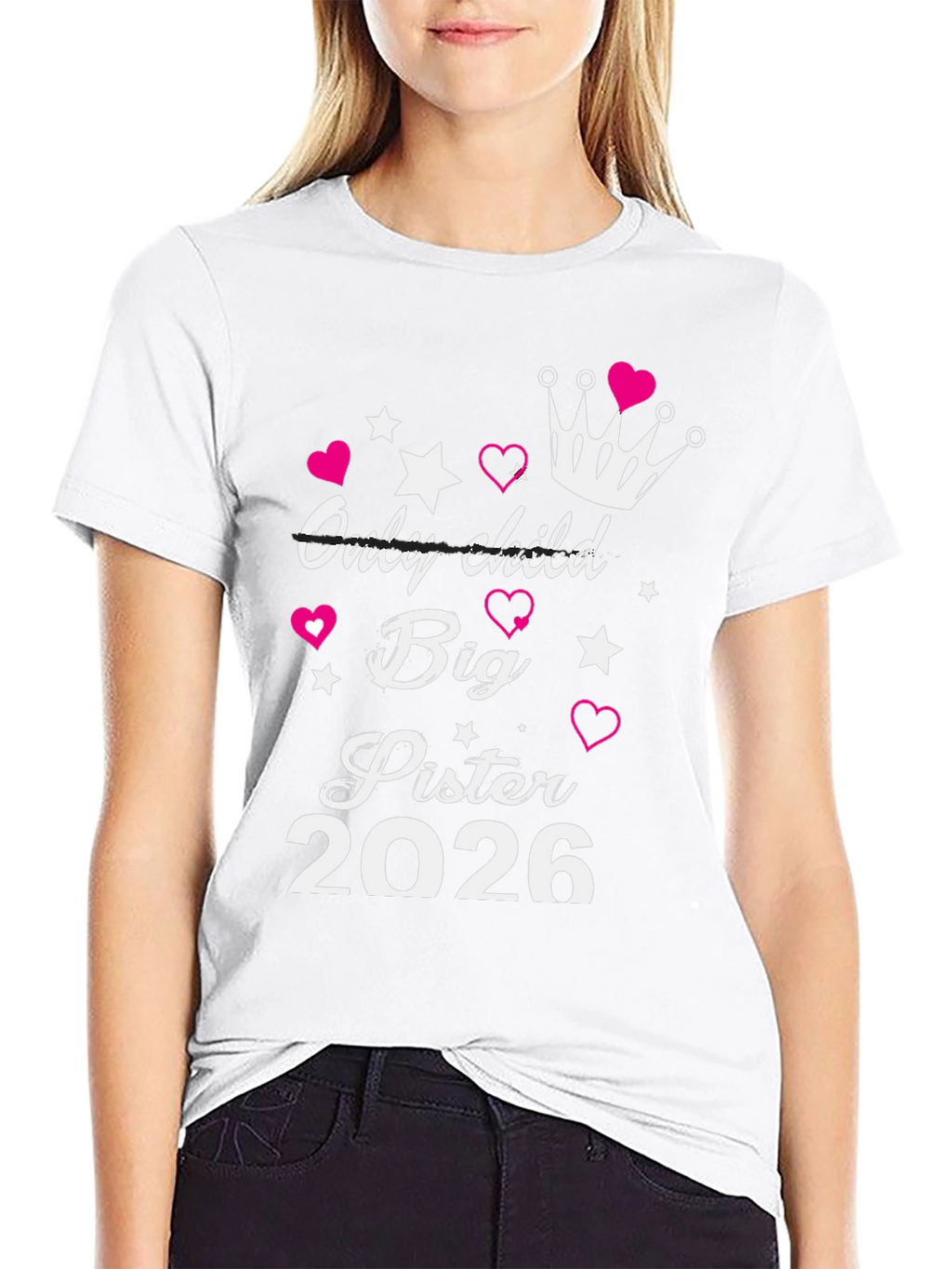 Big Sister Est. 2026 T-Shirt New Sibling Announcement Tee