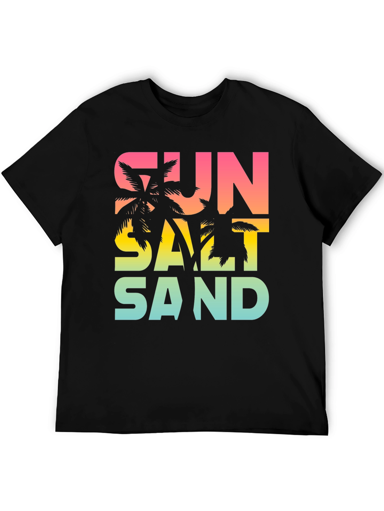 Sun Salt Sand Graphic Tee - Tropical Summer Vibes T-Shirt