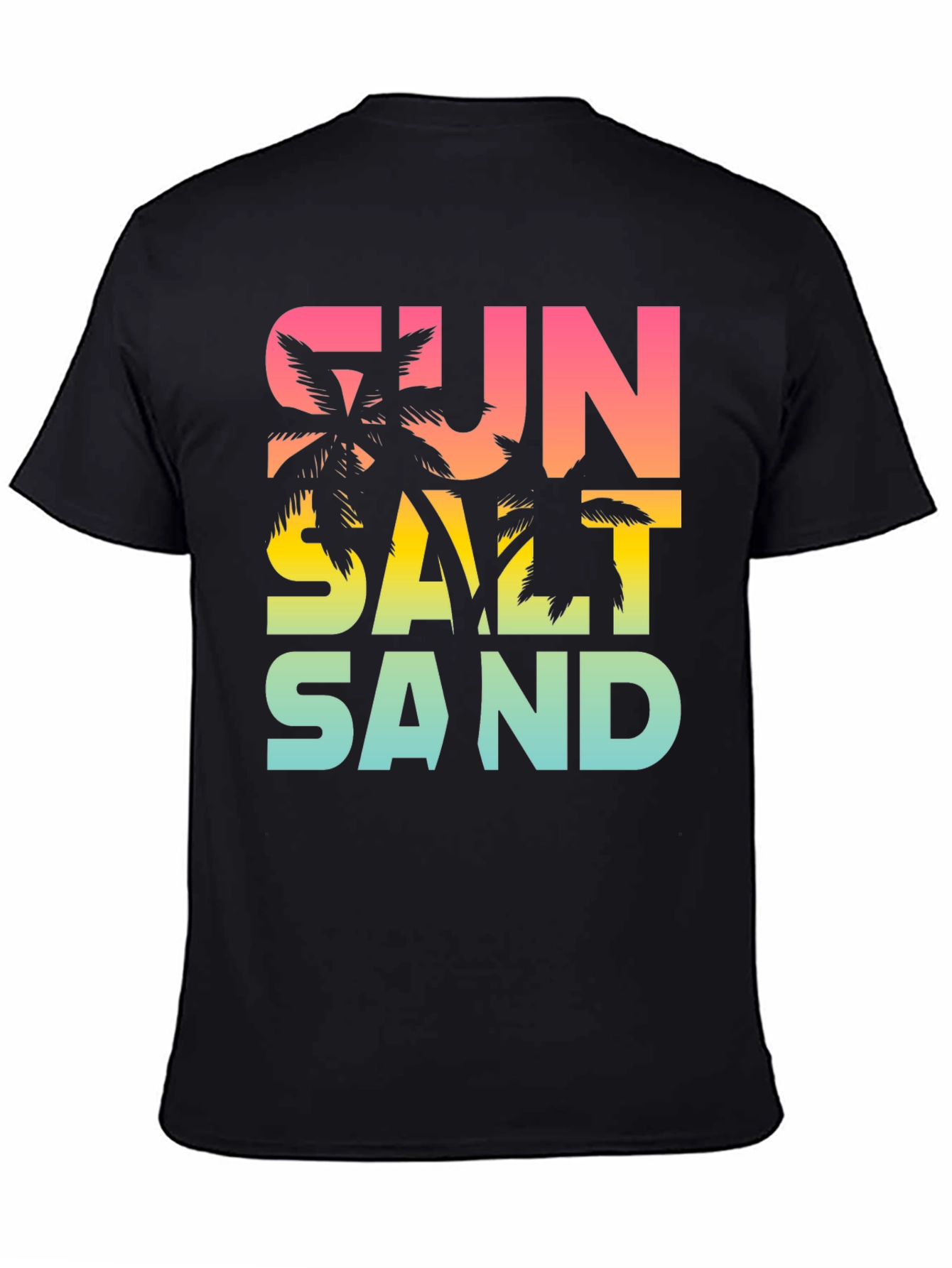 Sun Salt Sand Graphic Tee - Tropical Summer Vibes T-Shirt