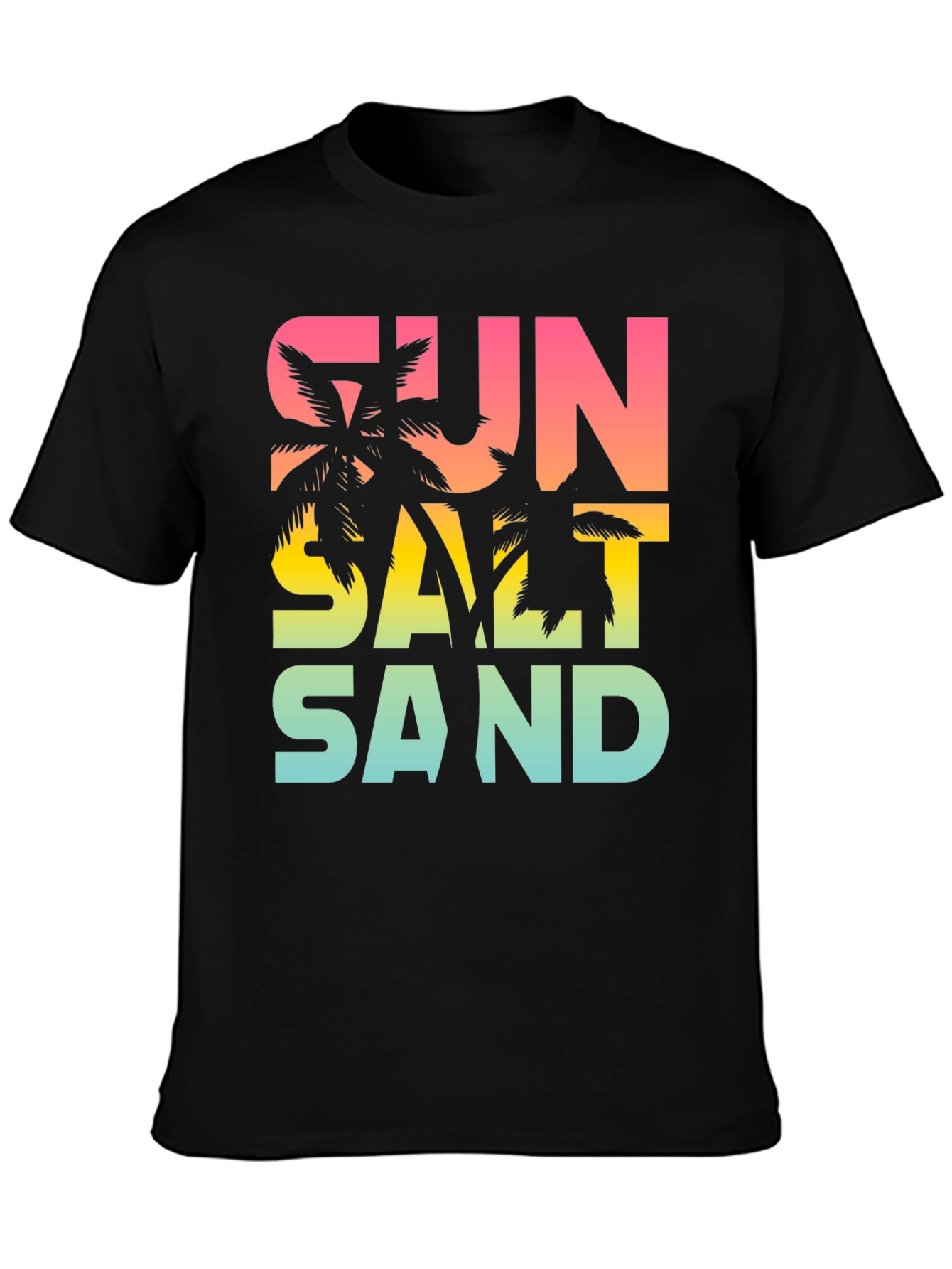 Sun Salt Sand Graphic Tee - Tropical Summer Vibes T-Shirt