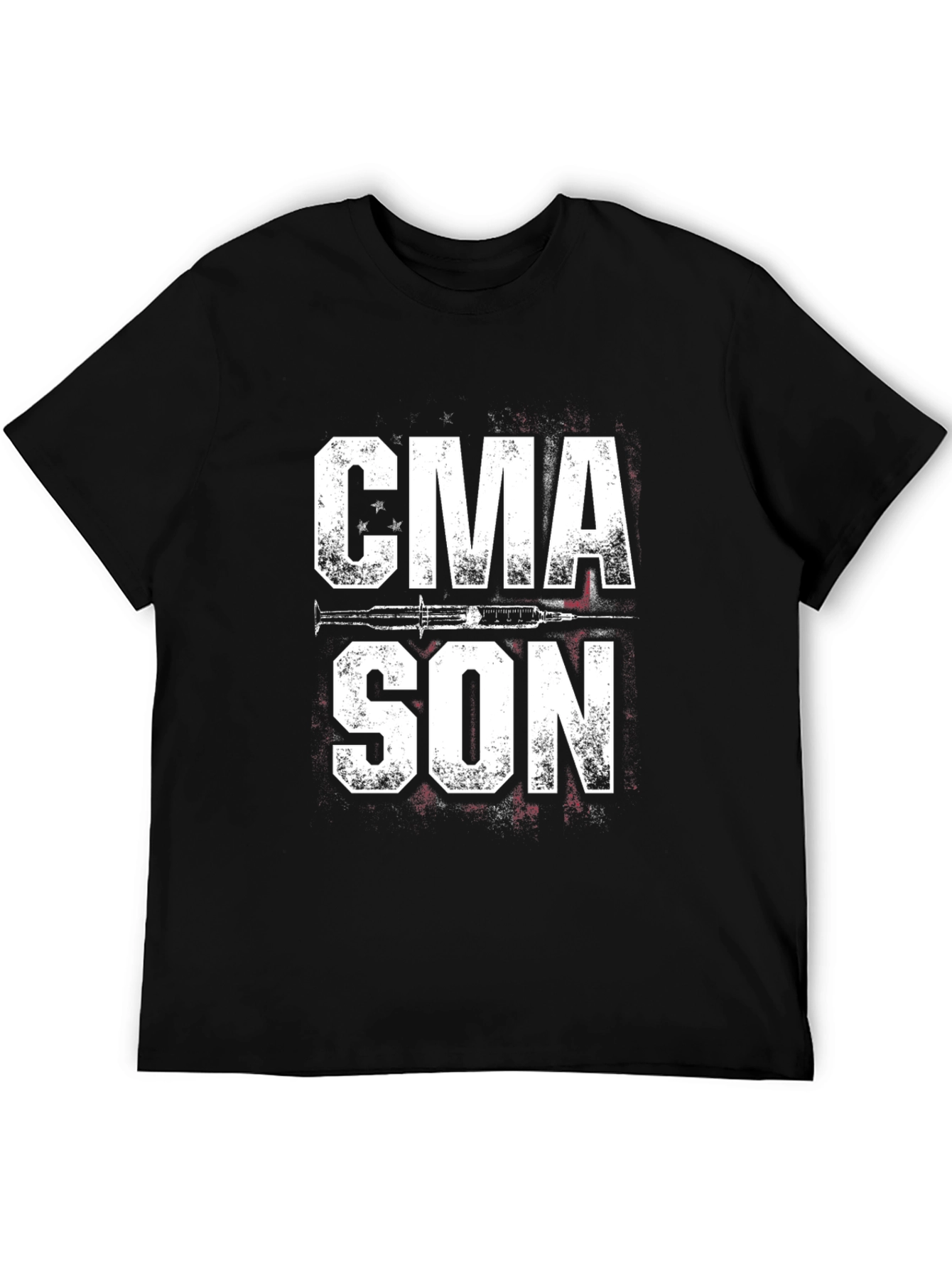 CMA SON Graphic Tee - Black Cotton Casual T-Shirt