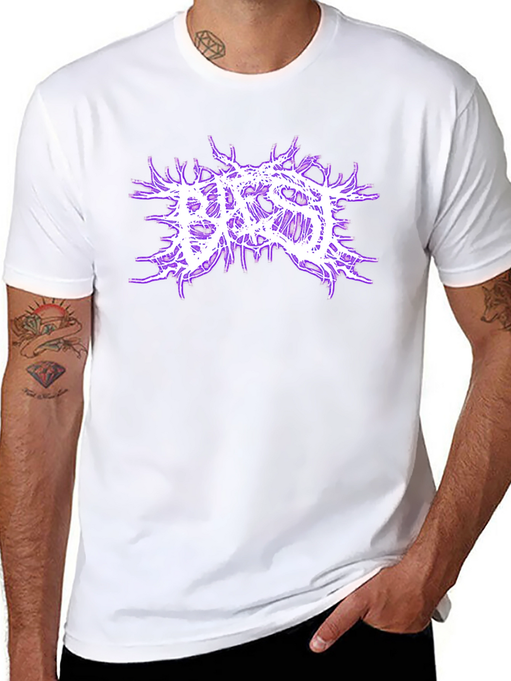 Brutal Death Metal Logo Black T-Shirt