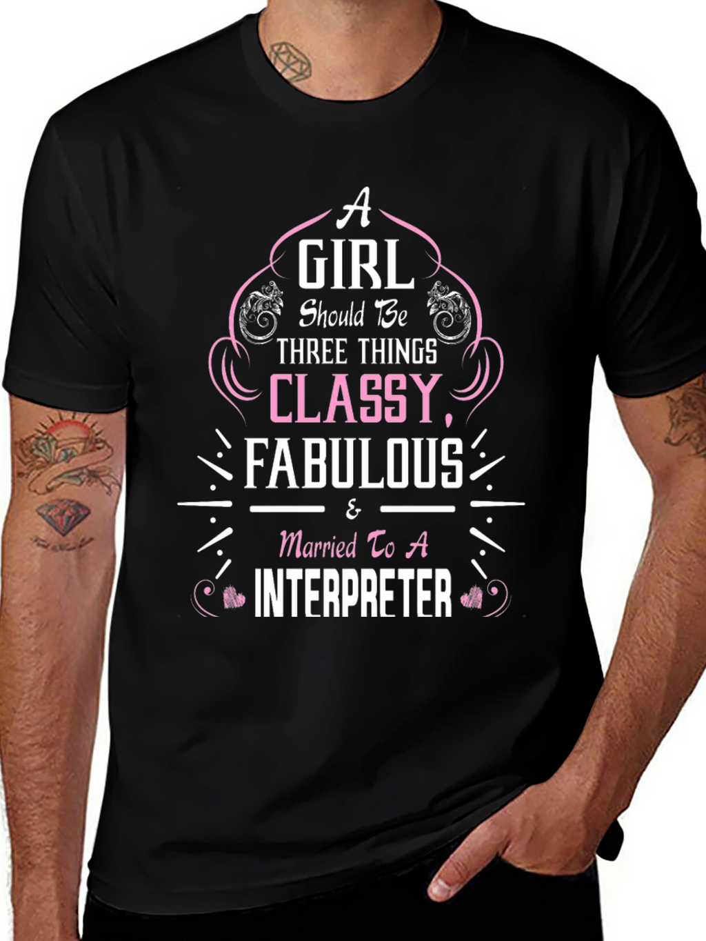 Classy Fabulous Interpreter Wife T-Shirt