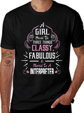 Classy Fabulous Interpreter Wife T-Shirt