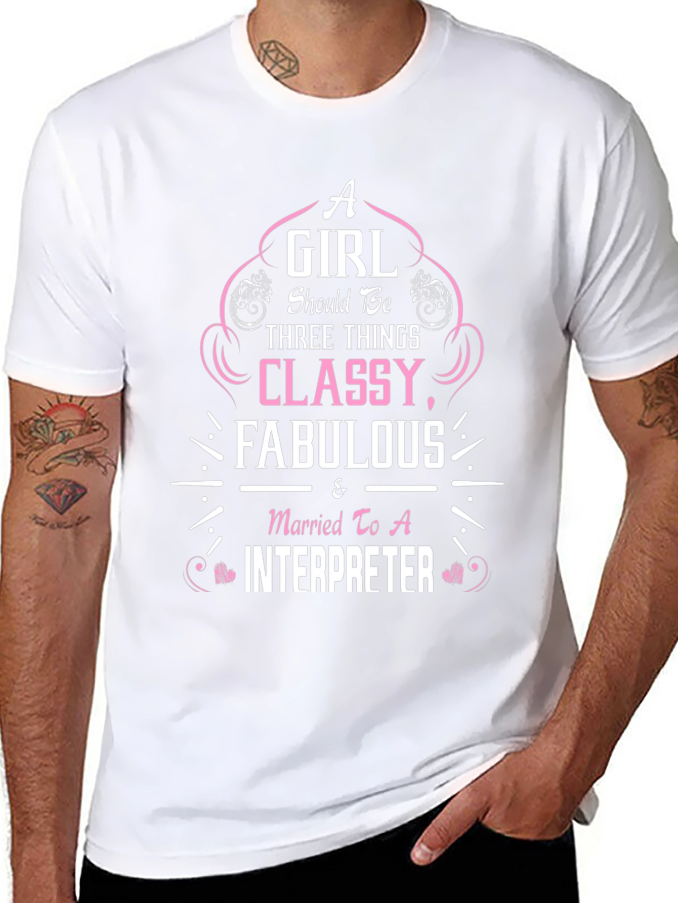 Classy Fabulous Interpreter Wife T-Shirt