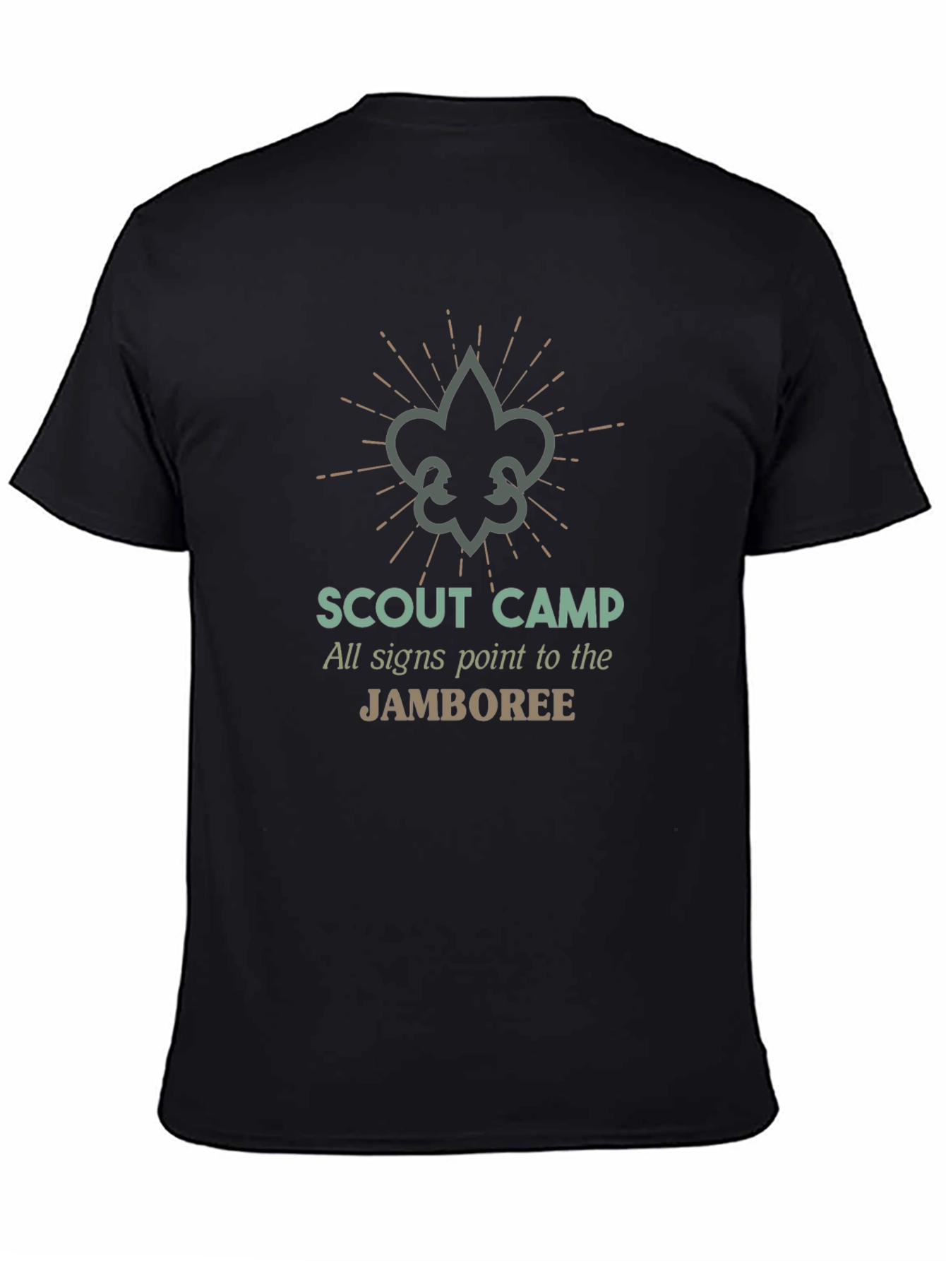 Scout Camp Jamboree Black T-Shirt