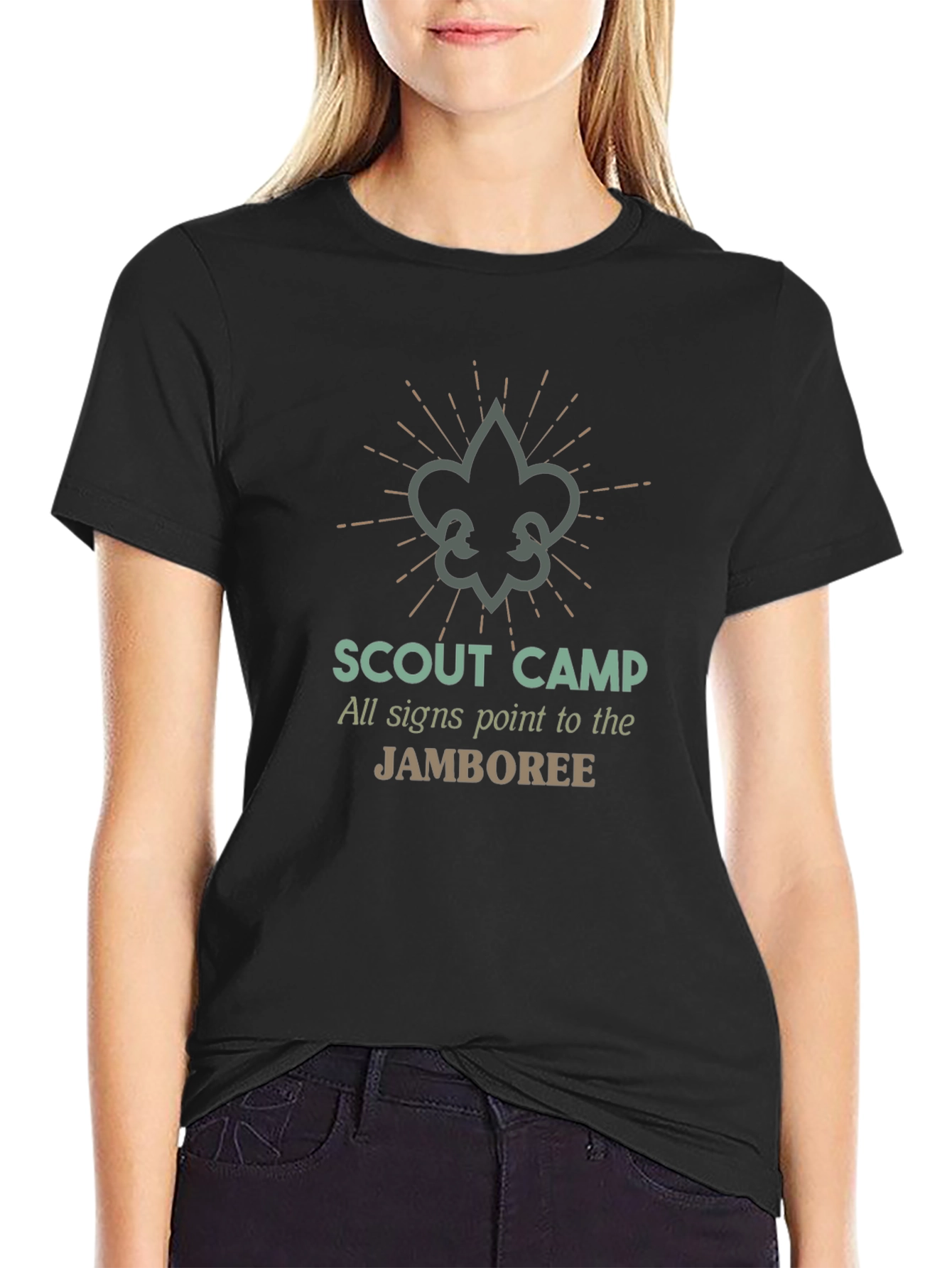 Scout Camp Jamboree Black T-Shirt