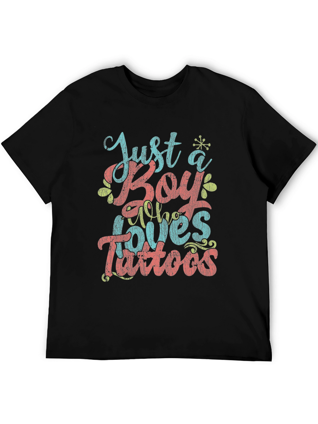Just a Boy Who Loves Tattoos Graphic Tee
