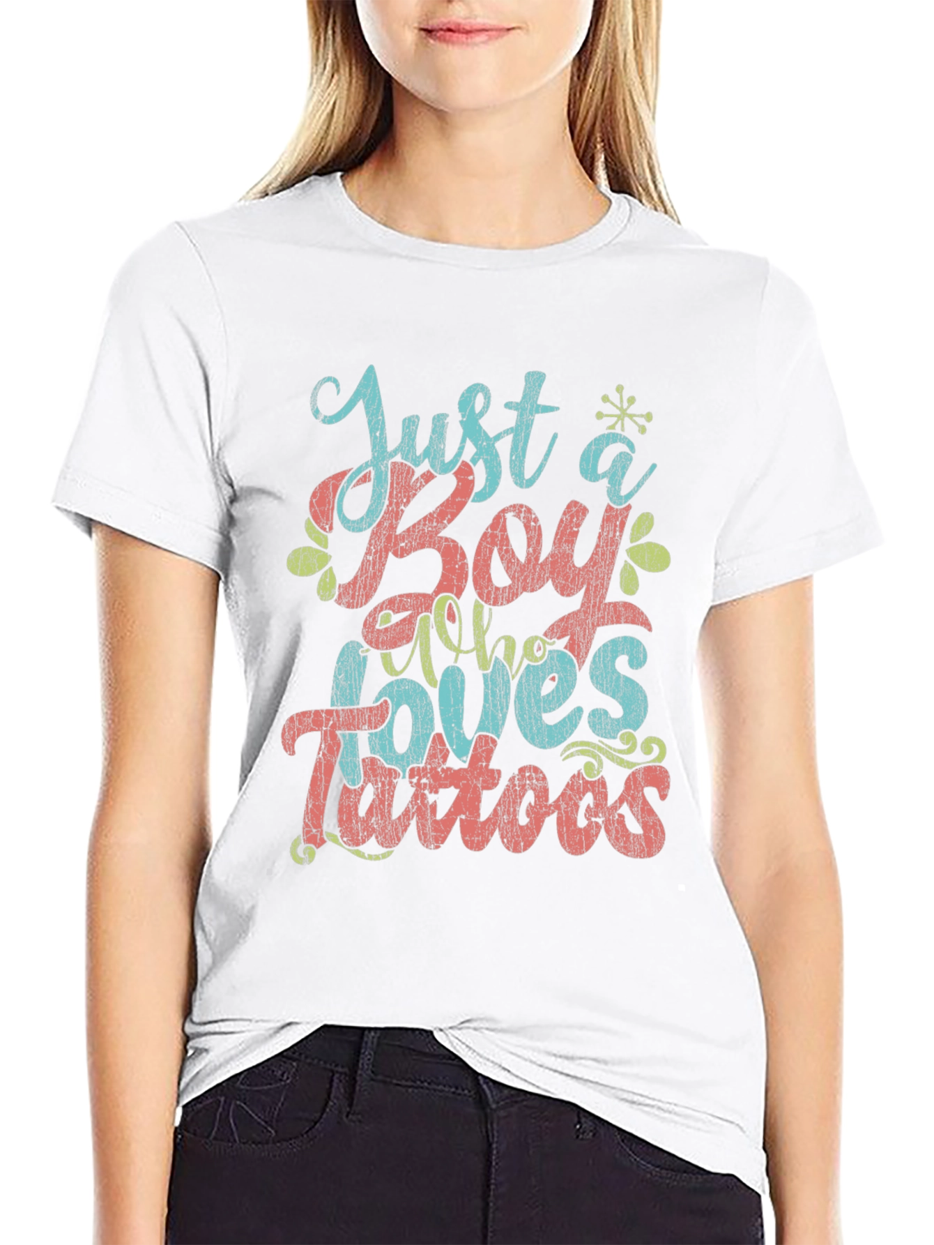 Just a Boy Who Loves Tattoos Graphic Tee