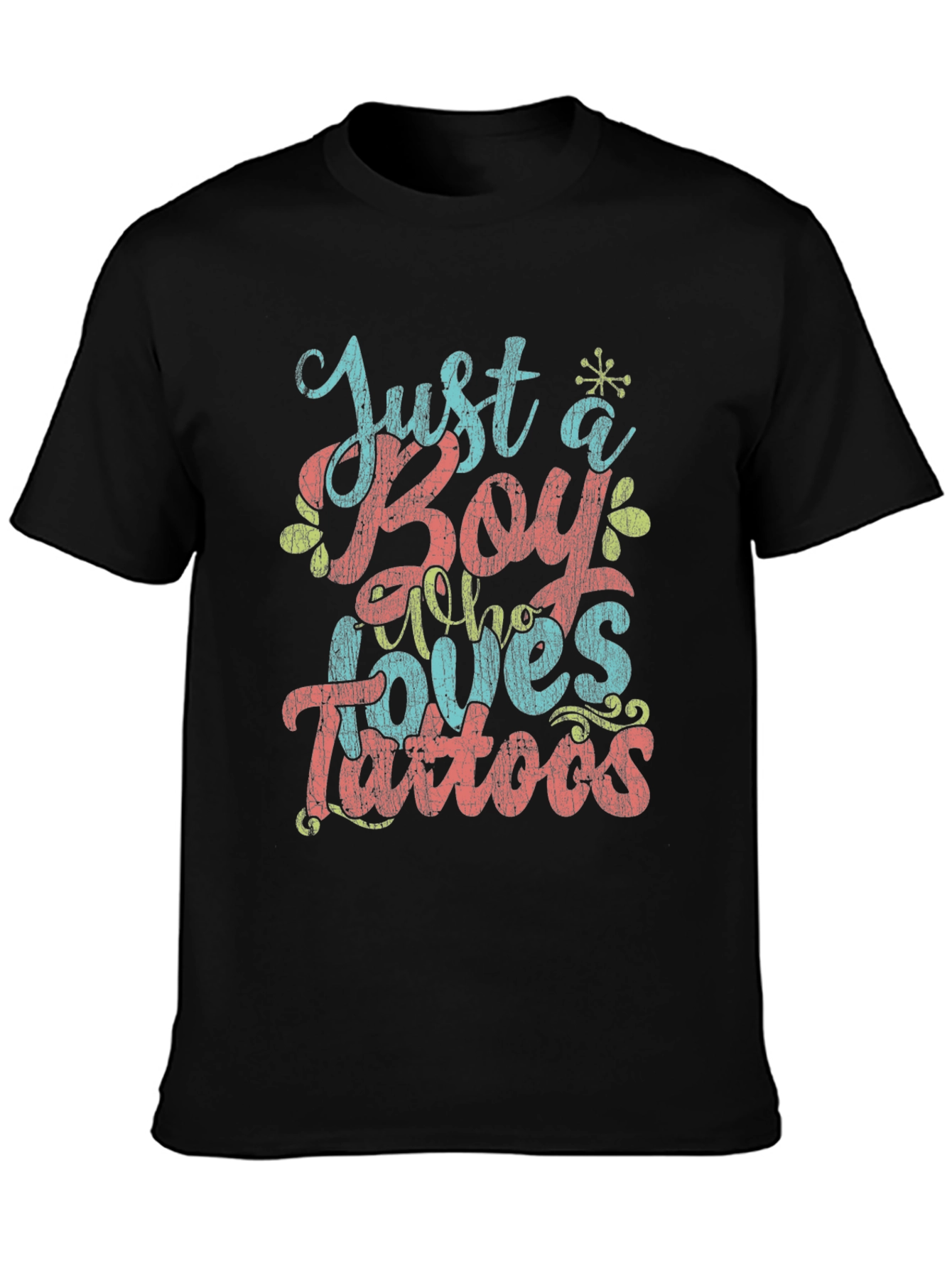 Just a Boy Who Loves Tattoos Graphic Tee