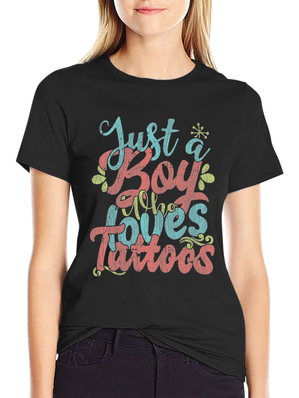 Just a Boy Who Loves Tattoos Graphic Tee
