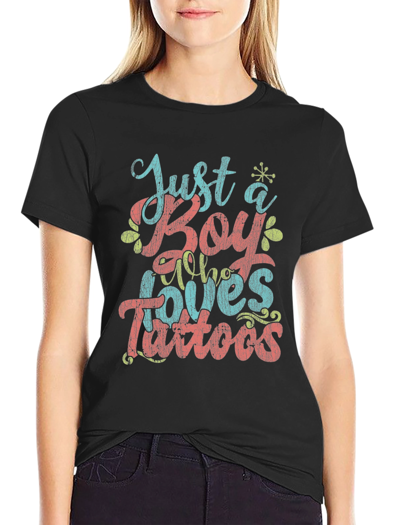 Just a Boy Who Loves Tattoos Graphic Tee