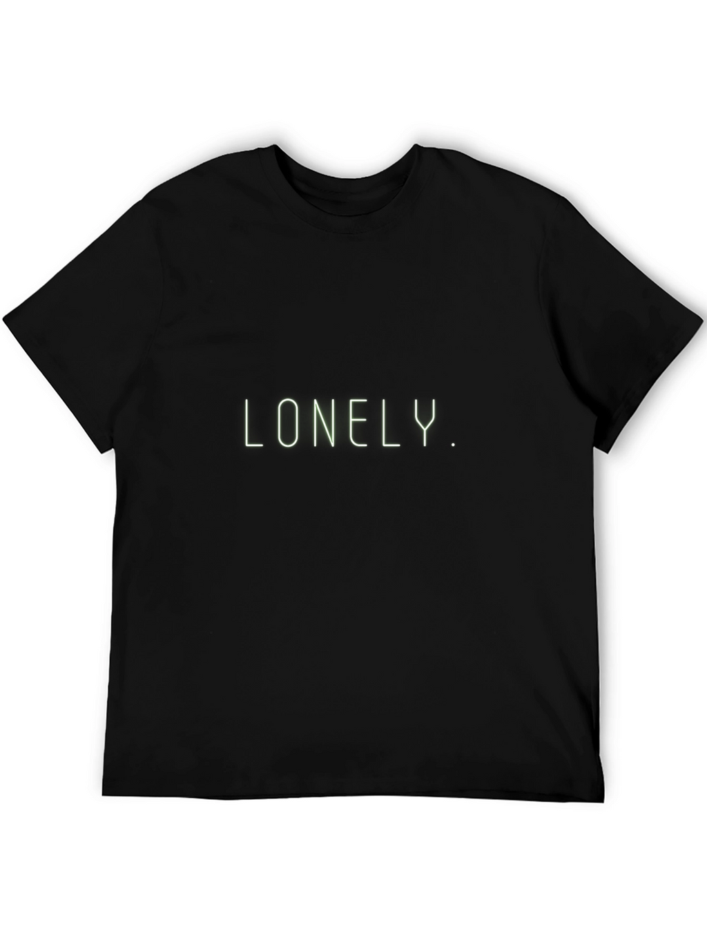 Lonely Graphic Tee - Modern Black T-Shirt