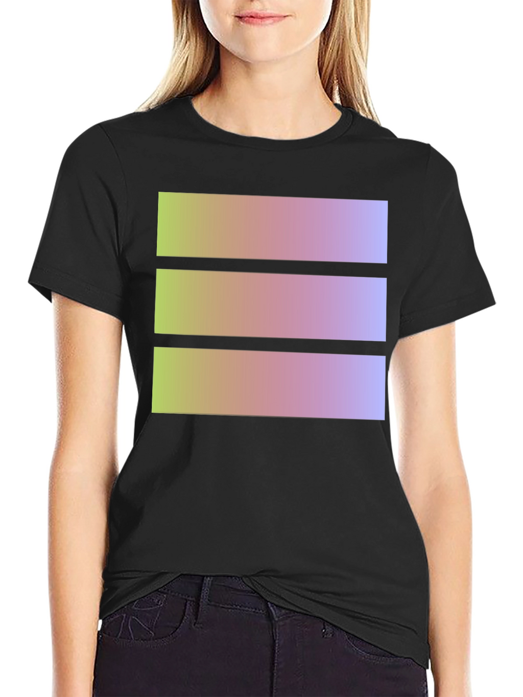 Geometric Gradient T-Shirt - Casual Style
