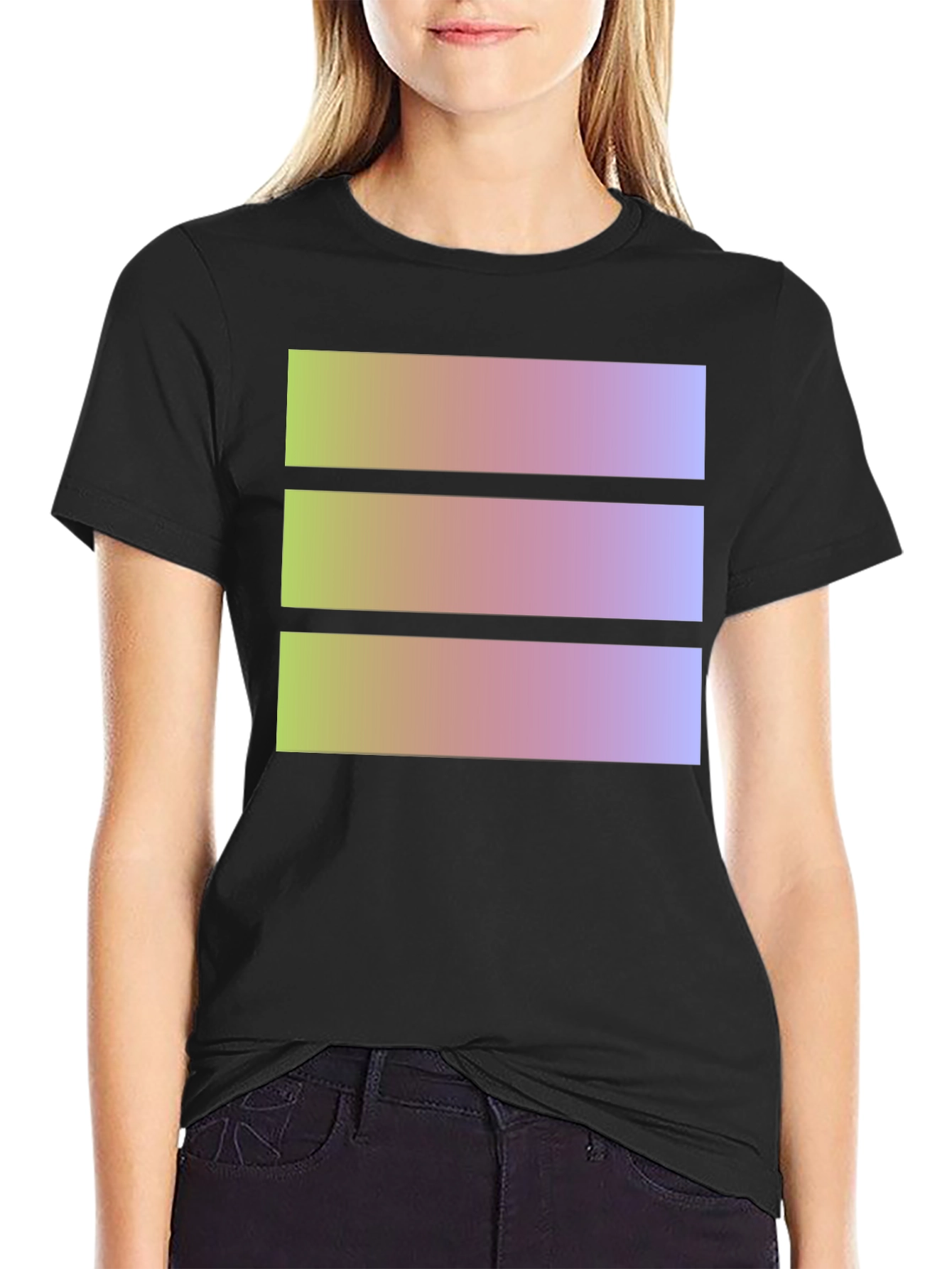 Geometric Gradient T-Shirt - Casual Style