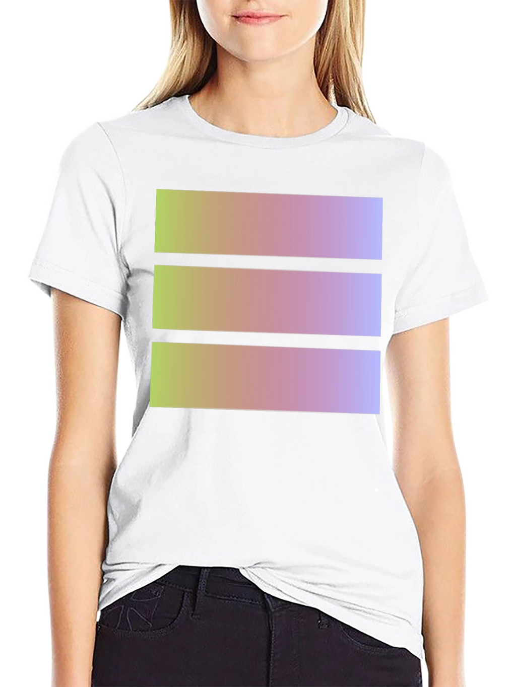 Geometric Gradient T-Shirt - Casual Style