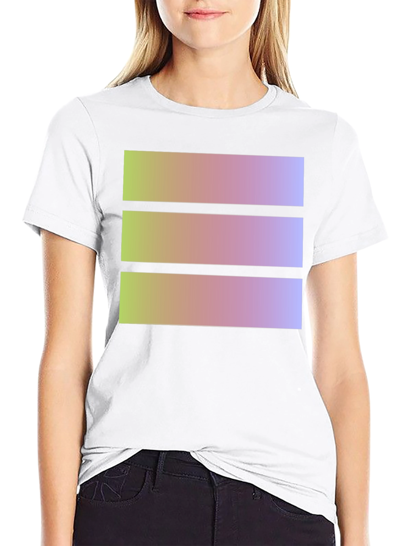 Geometric Gradient T-Shirt - Casual Style