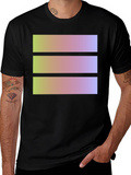 Geometric Gradient T-Shirt - Casual Style