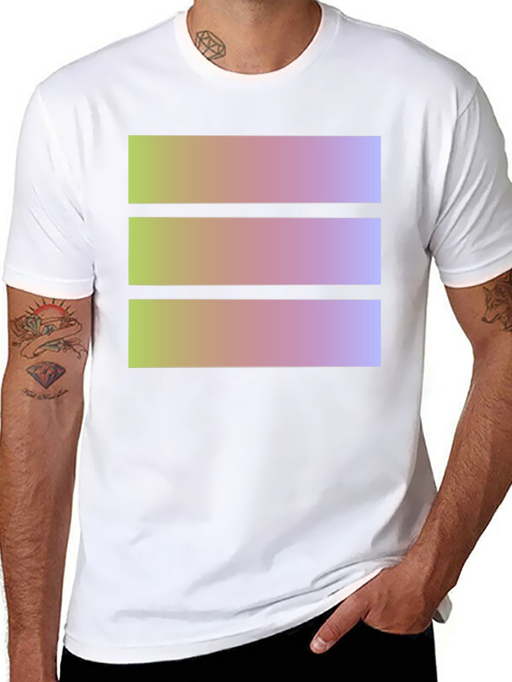 Geometric Gradient T-Shirt - Casual Style